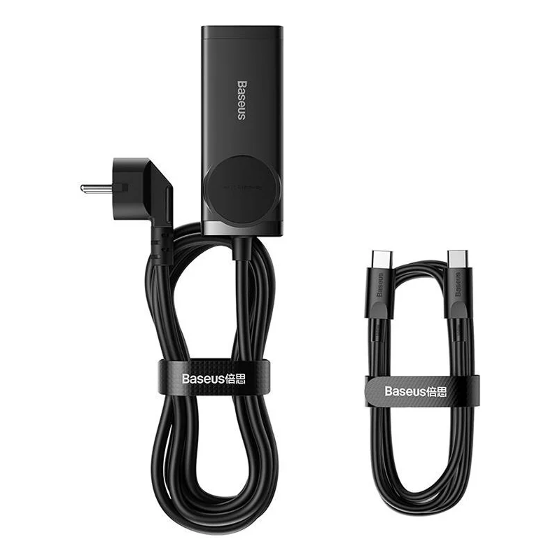 Chargeur Baseus avec prise intégrée 100W et 2xUSB-A + 2xUSB-C - Avec Câble