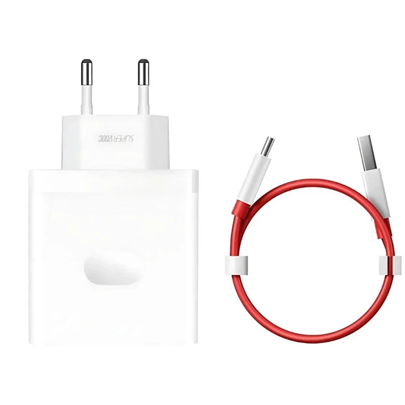 Cargador OnePlus Supervooc 100W con cable USB-C - Blanco
