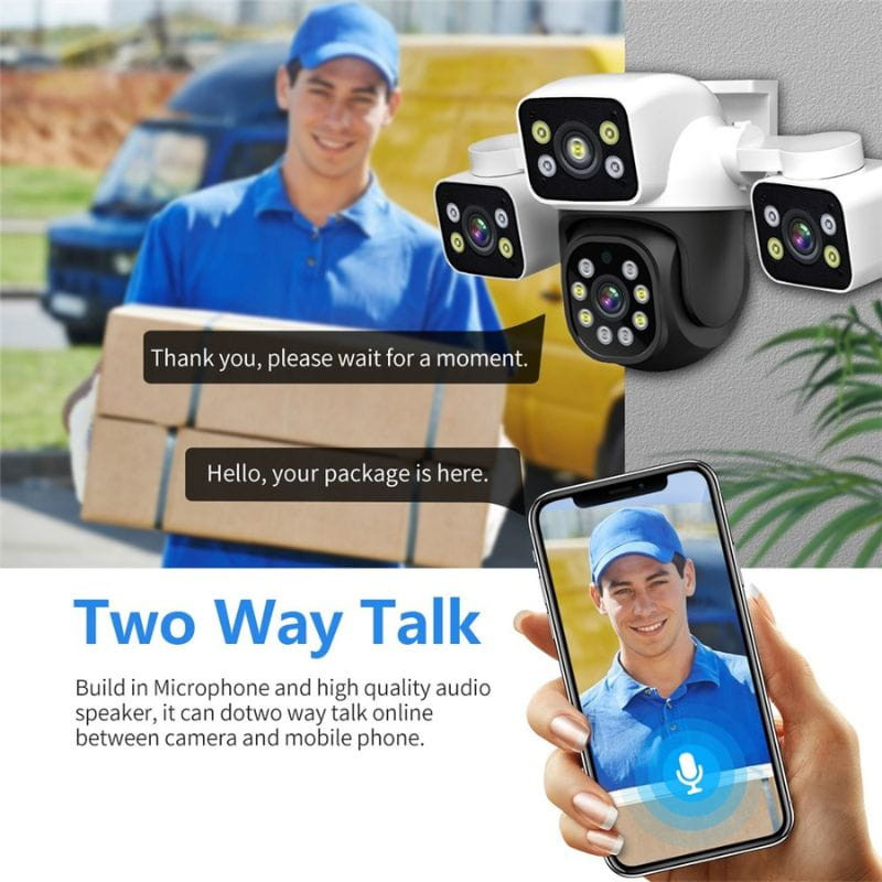 Escam PT223 - Caméra de surveillance extérieure. Audio bidirectionnel