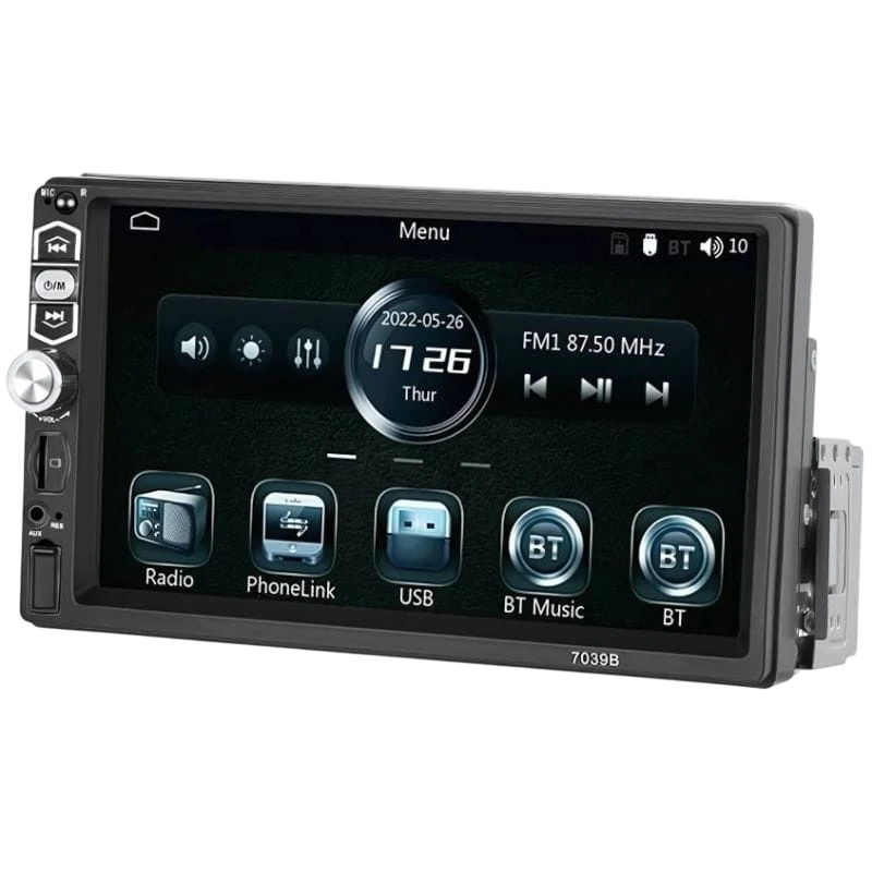 Podofo A3061 7 Pulgadas Carplay y Android Auto - Autoradio DIN 1