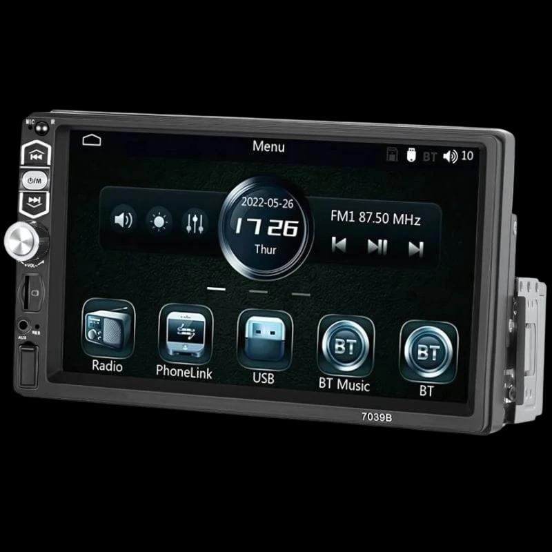 Podofo A3061 7 polegadas Carplay e Android Auto - Autorádio DIN 1