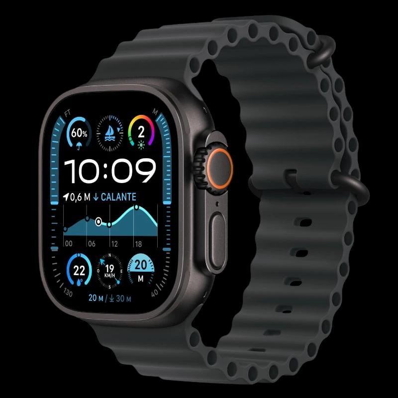Apple Watch Ultra 2 GPS + Cellular 49mm avec Bracelet Ocean Noir