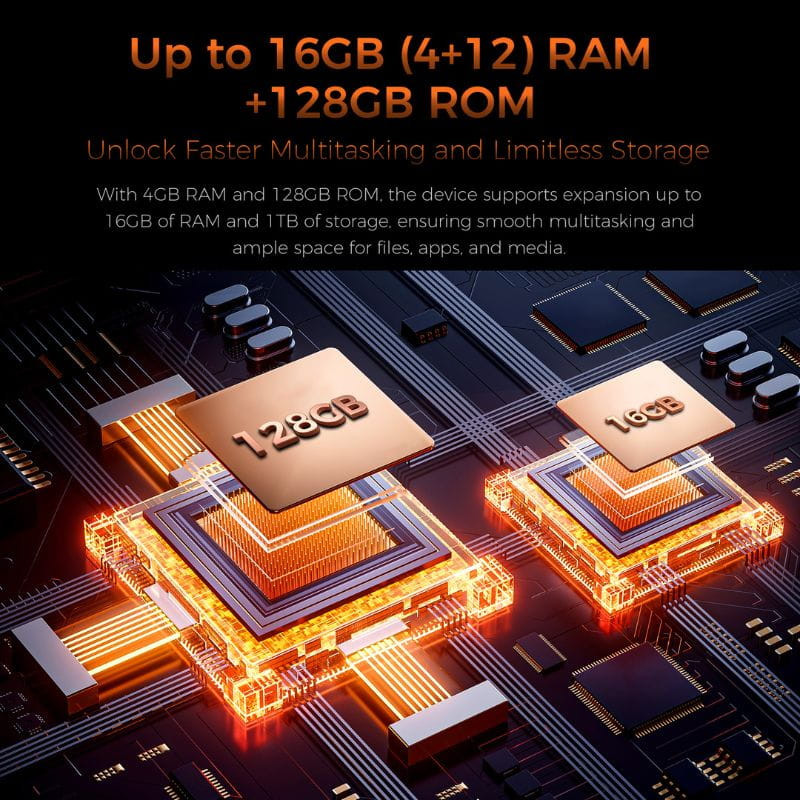 Oukitel WP53S 4GB/128GB Negro Rugged - Almacenamiento ampliable