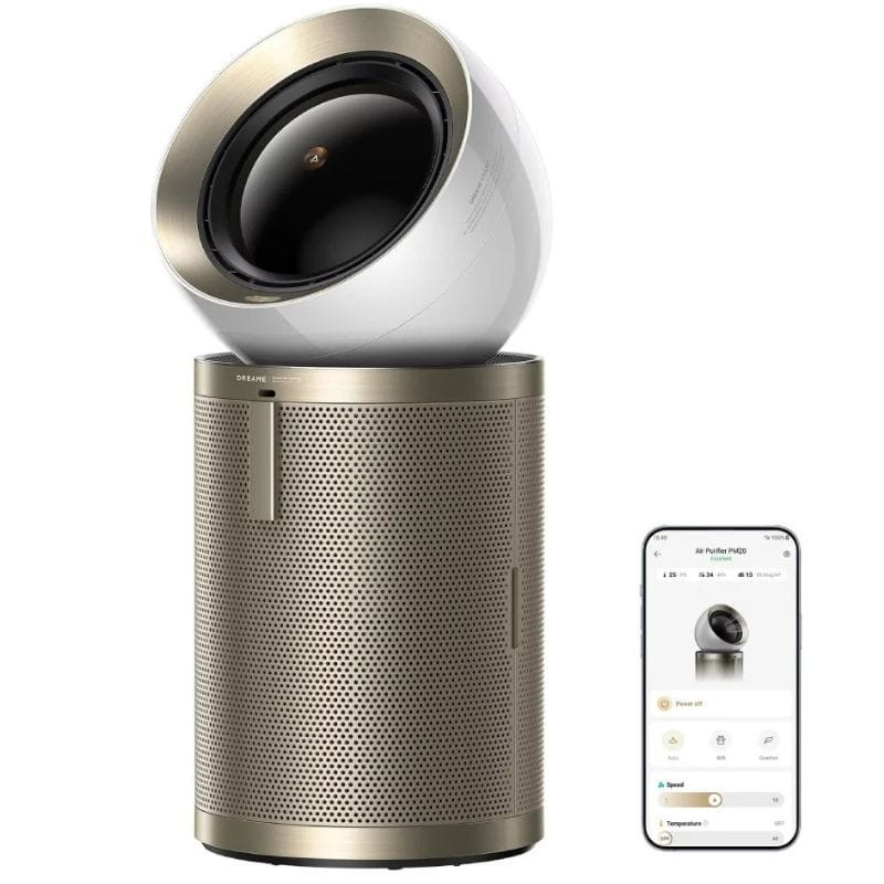 Dreame AirPursue PM20 Bronce, Blanco - Purificador de Aire, imagen con la APP