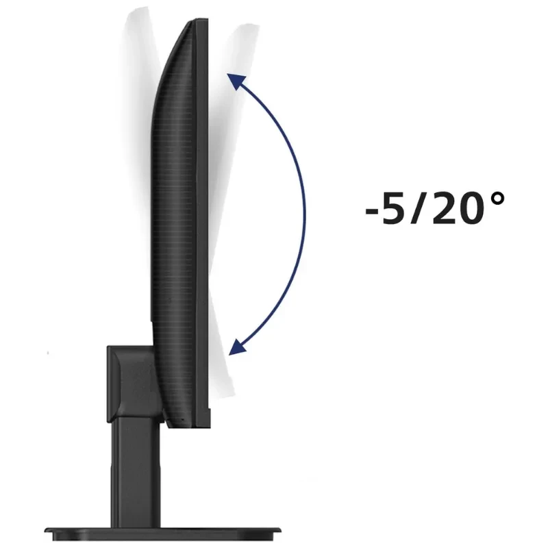 Monitor Philips 27E1N1800A/00 de 27 pulgadas con inclinación ajustable de -5 a 20 grados, perfil delgado, soporte estable y acabado negro elegante