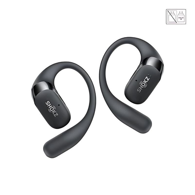 SHOKZ OpenFit 2+ Negro - Auriculares Inalámbricos Bluetooth, imagen sin estuche de carga