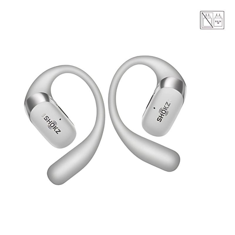 SHOKZ OpenFit 2+ Gris - Auriculares Inalámbricos Bluetooth, imagen sin caja de carga