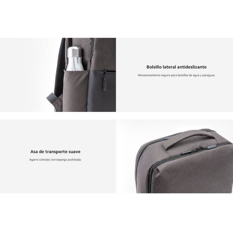 Sac à dos Xiaomi Commuter gris foncé, caractéristiques de conception