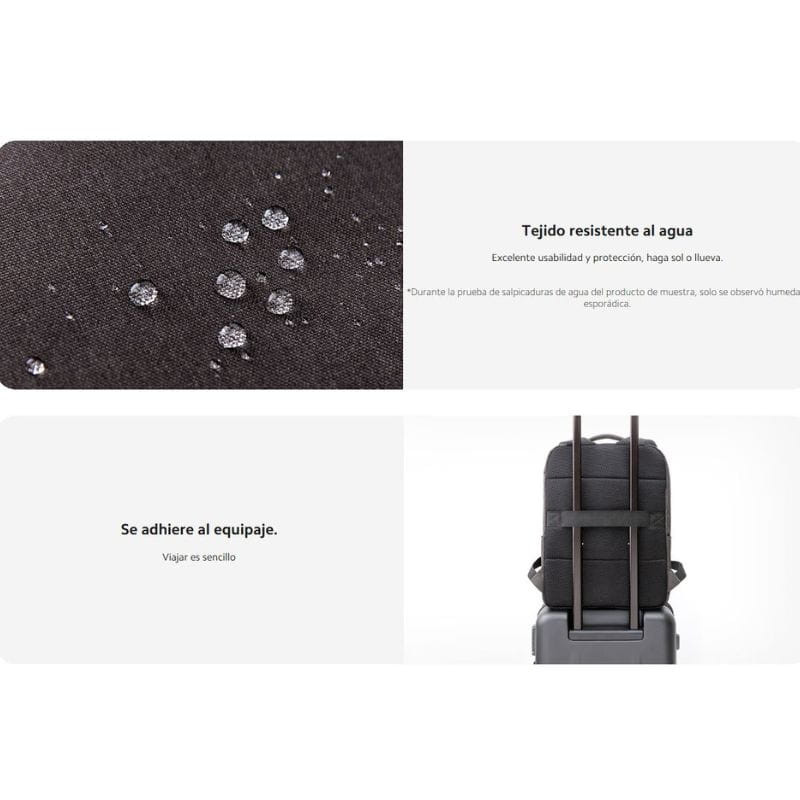 Sac à dos Xiaomi Commuter gris foncé, caractéristiques du tissu