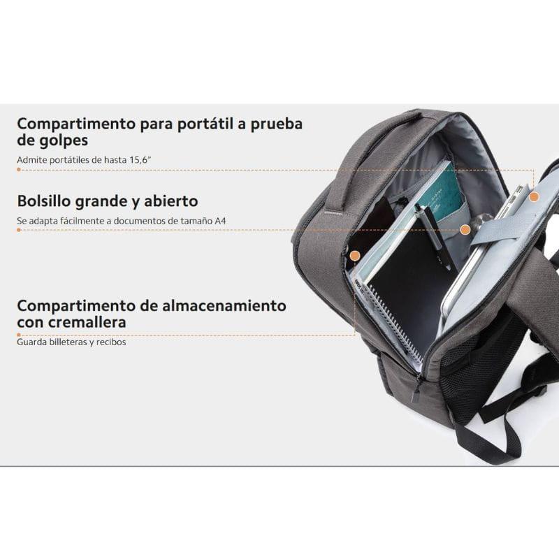 Sac à dos Xiaomi Commuter gris foncé, rangement