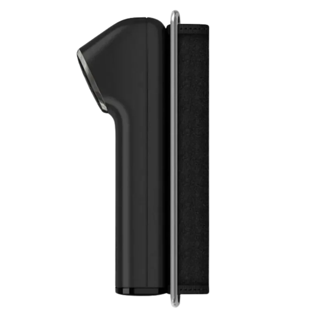 Garmin Index BPM - Tensiómetro inteligente com corpo preto elegante e perfil lateral compacto