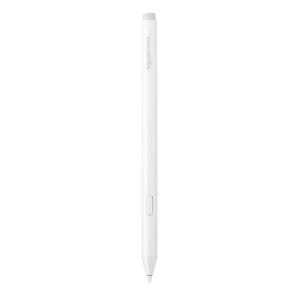 Rakuten Kobo Stylus 2 Blanco para eBooks con cuerpo delgado, botón lateral, punta fina y carga USB-C; diseño minimalista y ergonómico