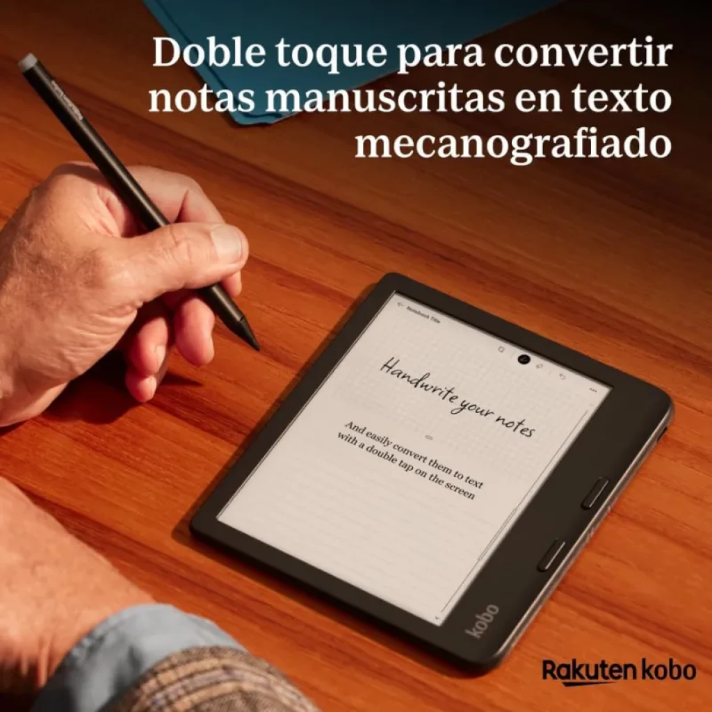 Rakuten Kobo Stylus 2 Branco com ponta fina, botão lateral e carregamento USB-C, ideal para tomar notas manuscritas e convertê-las em texto em eBooks Kobo
