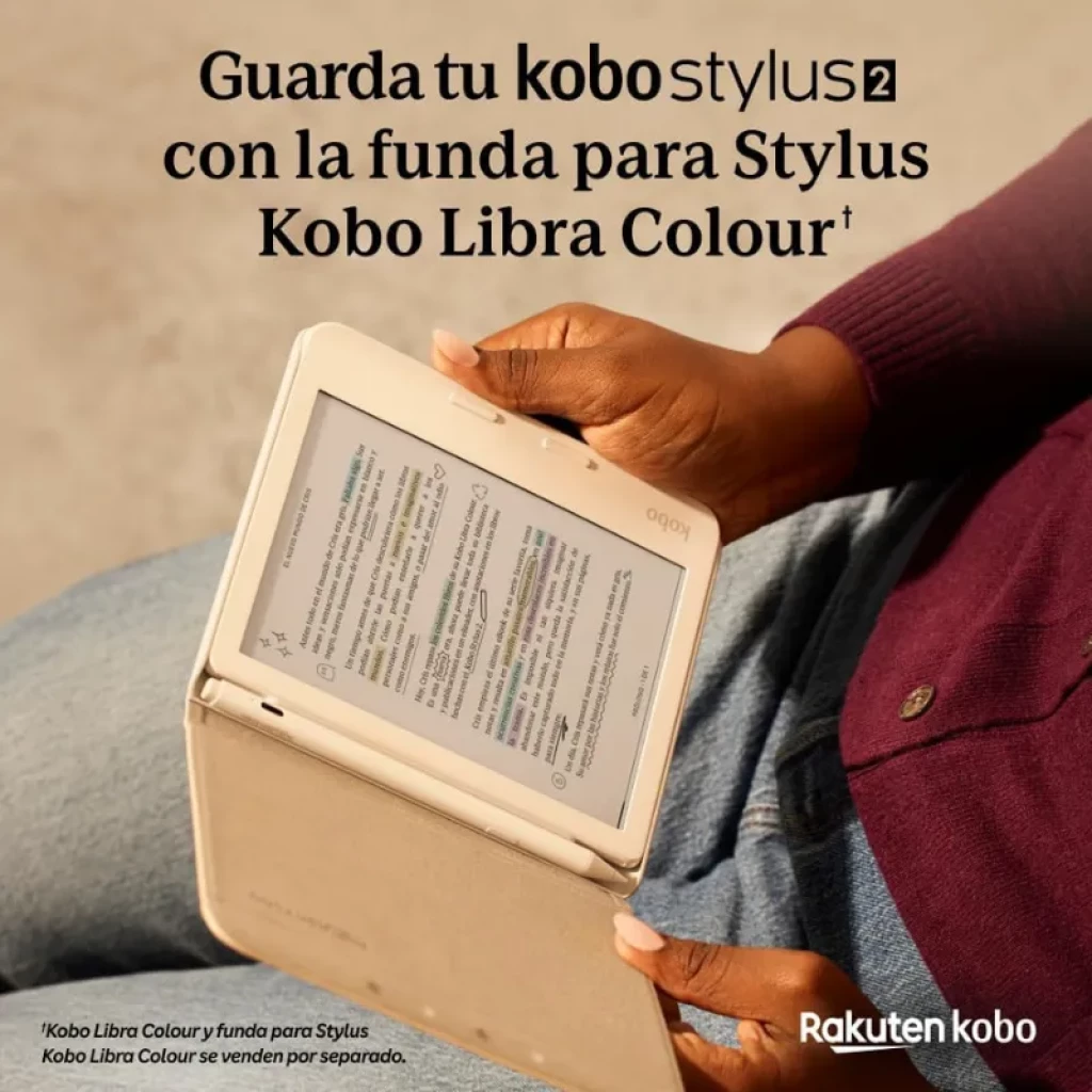 Rakuten Kobo Stylus 2 Branco para eBooks com carregamento USB-C, corpo branco com clipe e ponta fina intercambiável, ideal para tomar notas precisas