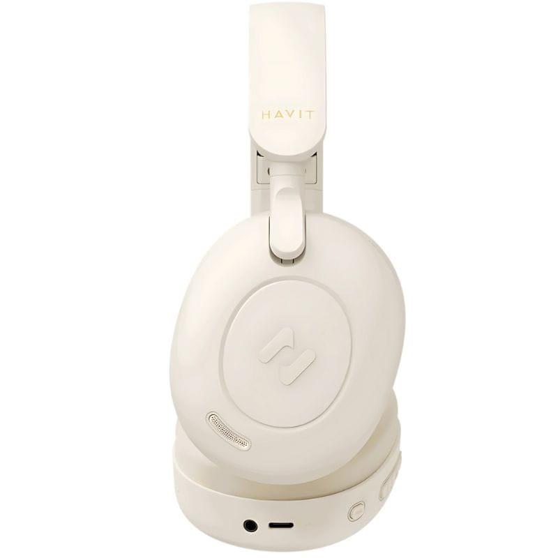 Havit H655BT Bege - Auscultadores Bluetooth imagem lateral
