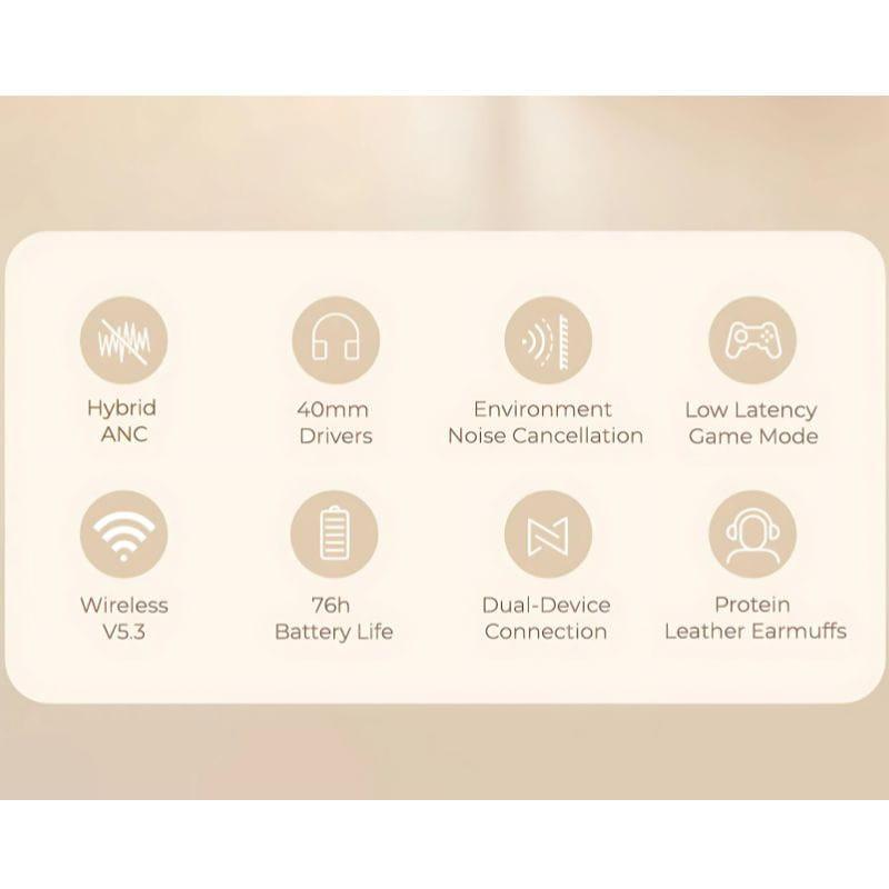 Havit H655BT Bege - Características dos auscultadores Bluetooth