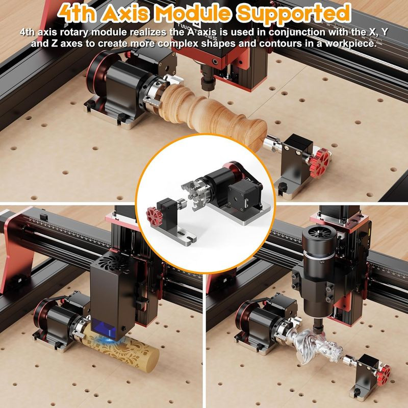 Módulo de 4 eixos de Fresadora CNC TwoTrees TTC450 Pro
