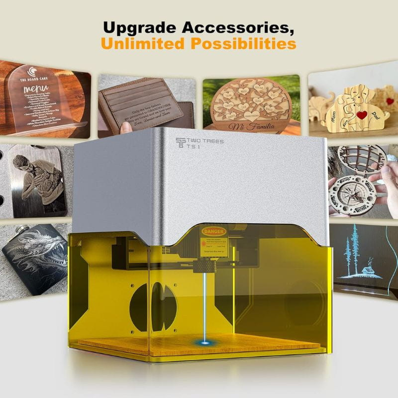 Twotrees TS1 Mini - Gravador a laser, para diversos materiais