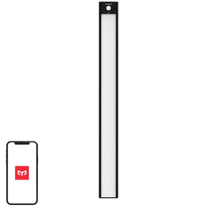 Yeelight Closet Sensor Light 40cm - negro 4000 K, imagen con APP
