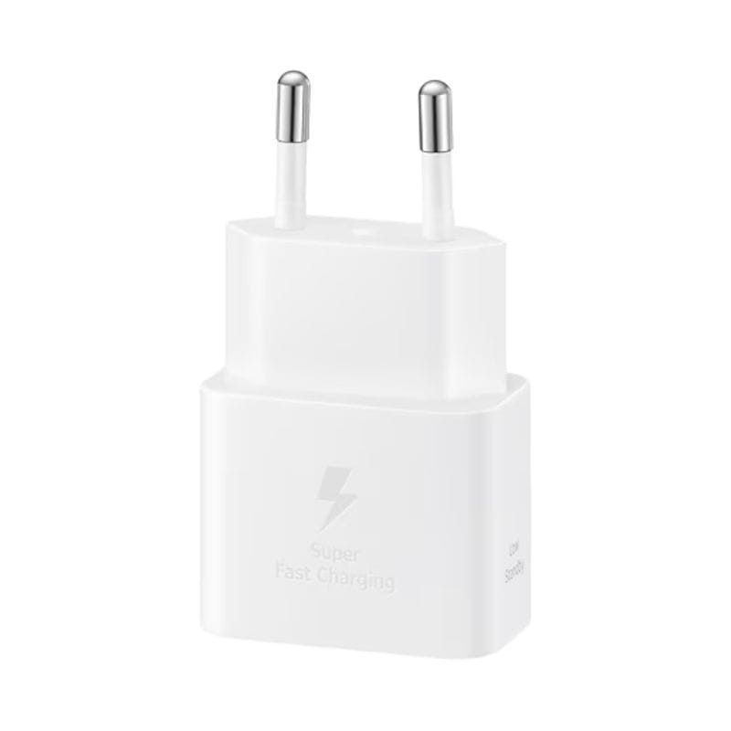 Cargador Samsung EP-T2510XWEGEU 25W - Blanco, imagen del cargador sin el cable
