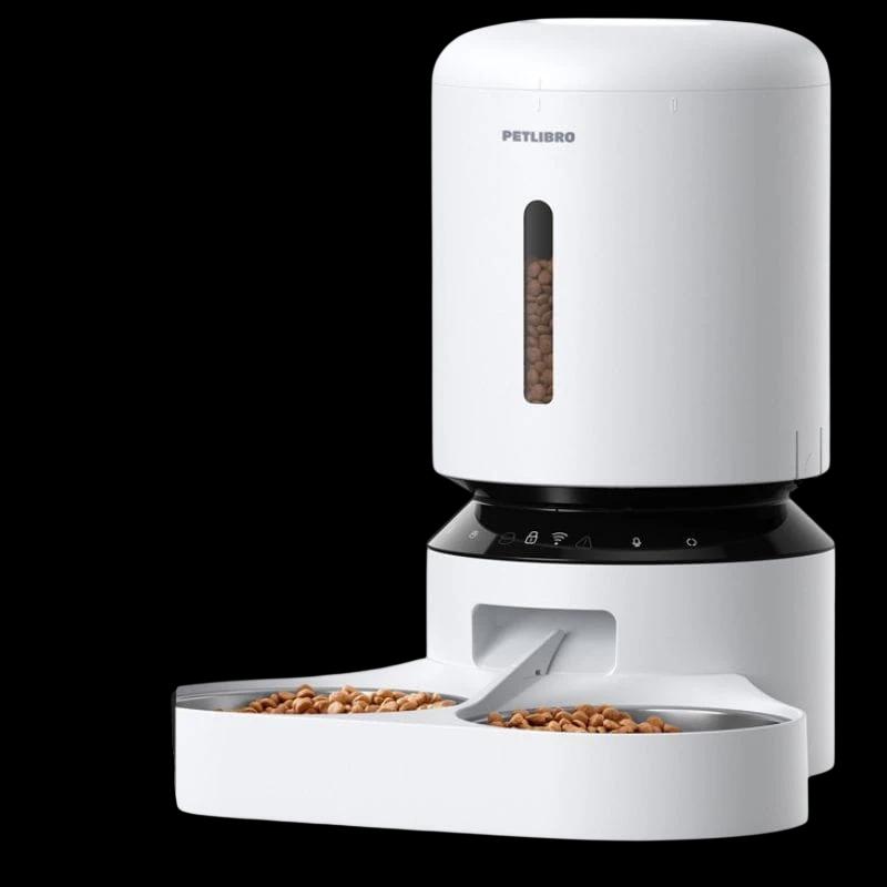 Petlibro Granary  Comedero automático con doble recipiente, wifi, 5L Blanco