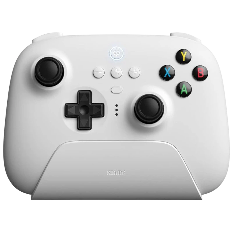 8BitDo Ultimate 2.4G avec base de recharge Blanc - Manette pour PC/Android/Steam - Non Scelle
