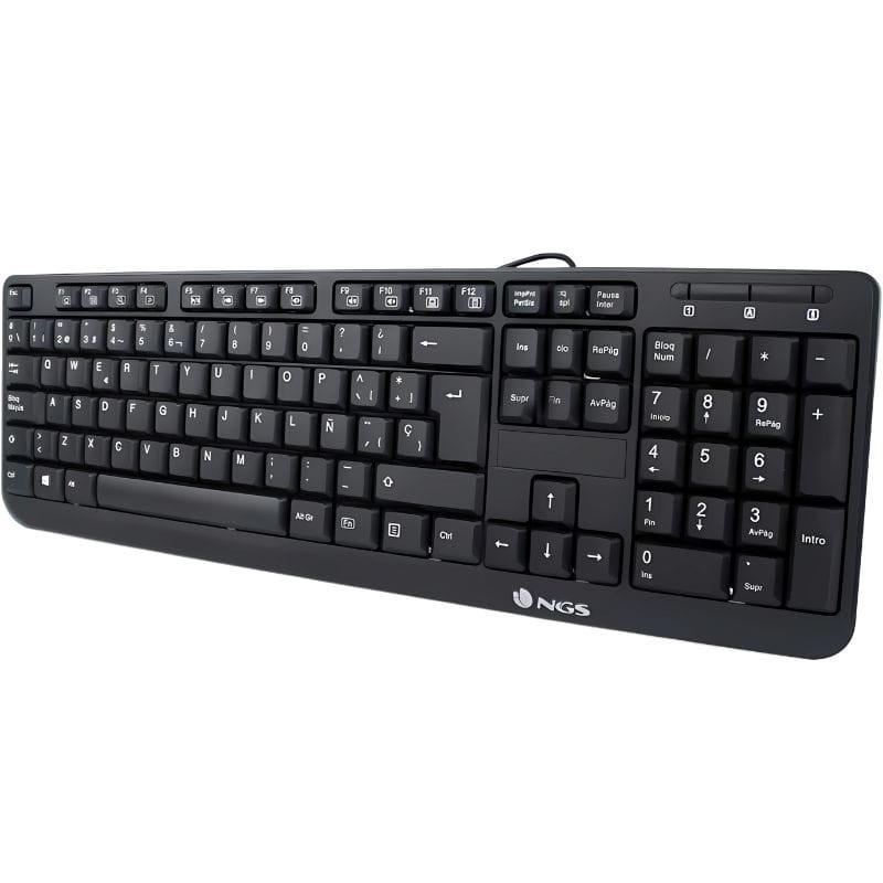 NGS FunkyV3 Teclado (Español) Membrana QWERTY Cable, imagen lateral