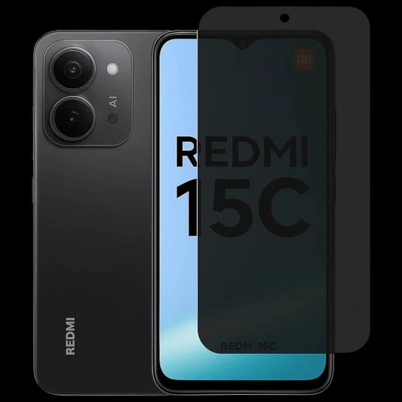 Protecteur en verre trempé anti-espion Xiaomi Redmi 15C 4G/5G
