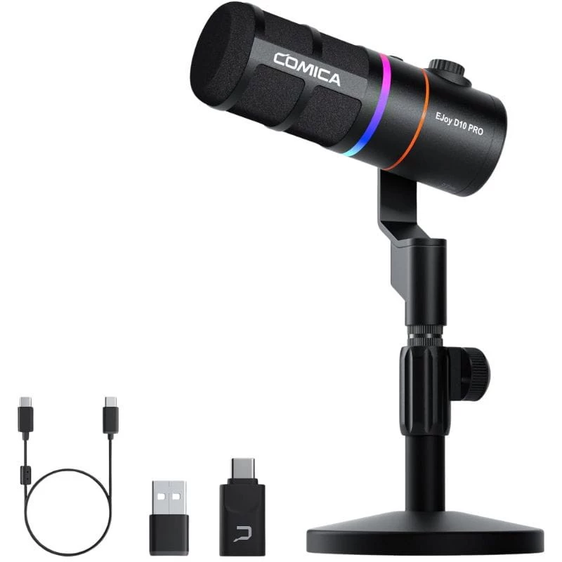 COMICA EJoy D10 Pro (D) Micrófono Inalámbrico Gaming Negro