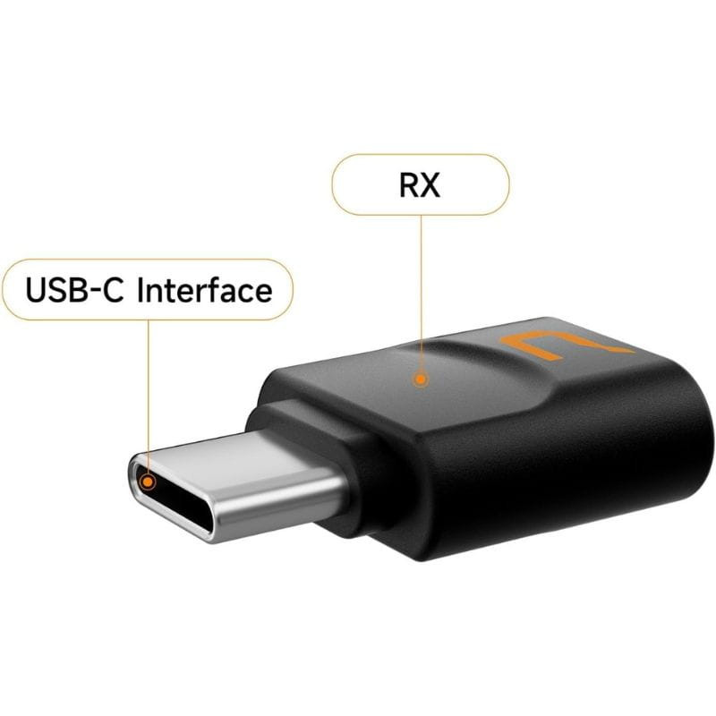 COMICA EJoy Uni Pro(D) Micrófono Inalámbrico de Condensador Cardioide RGB Negro,USB-C