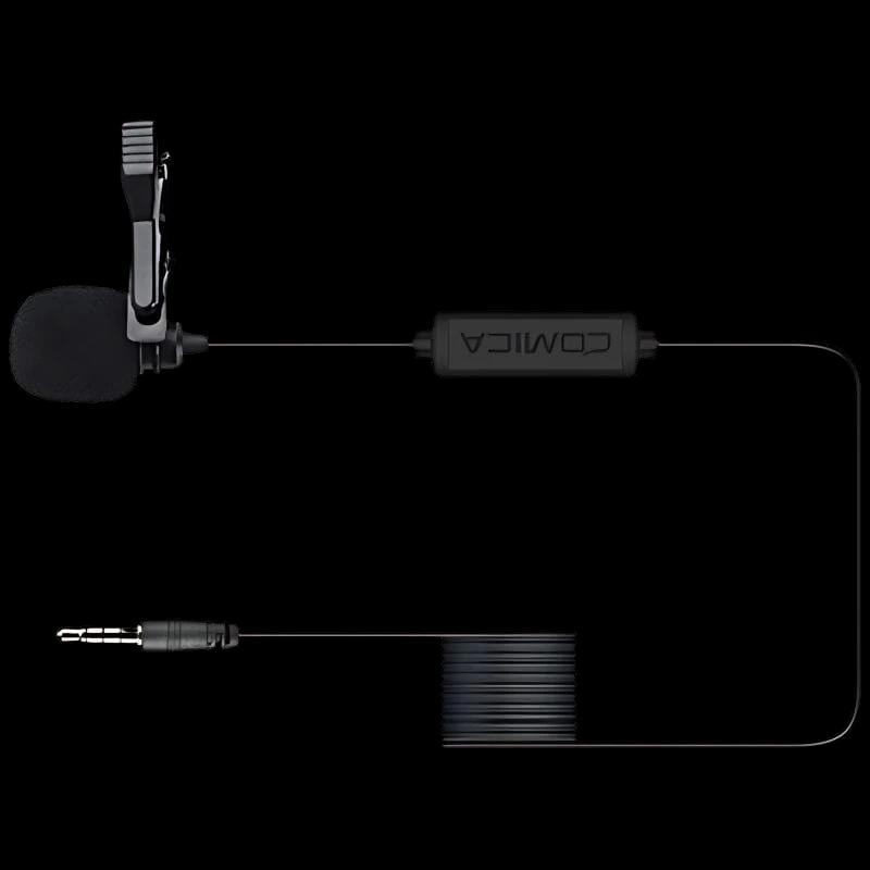 COMICA Micrófono Lavalier para Smartphone TRRS 4.5 m