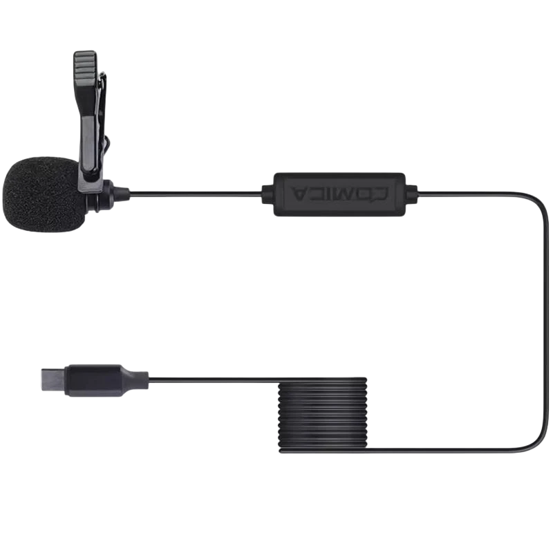 COMICA Micrófono Lavalier para Smartphone USB-C 4.5 m