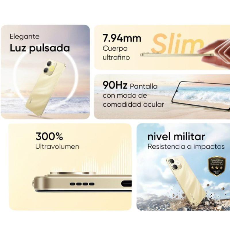 Realme Note 70T 4GB/128GB Negro, características de la pantalla.