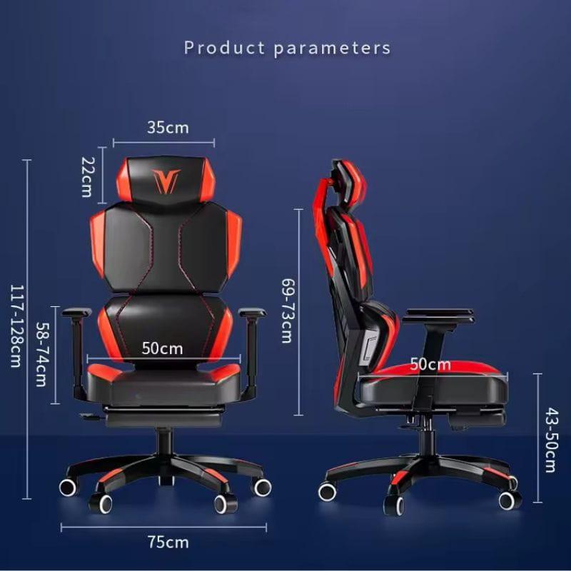 Silla Gaming Ergonómica Obidos Roja, medidas