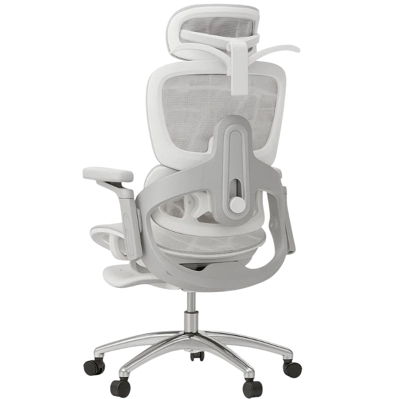 Powerbasic Silla de Oficina Ergonómica Elvas Gris