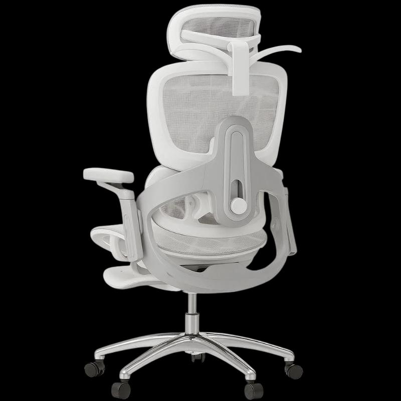 Powerbasic Silla de Oficina Ergonómica Elvas Gris