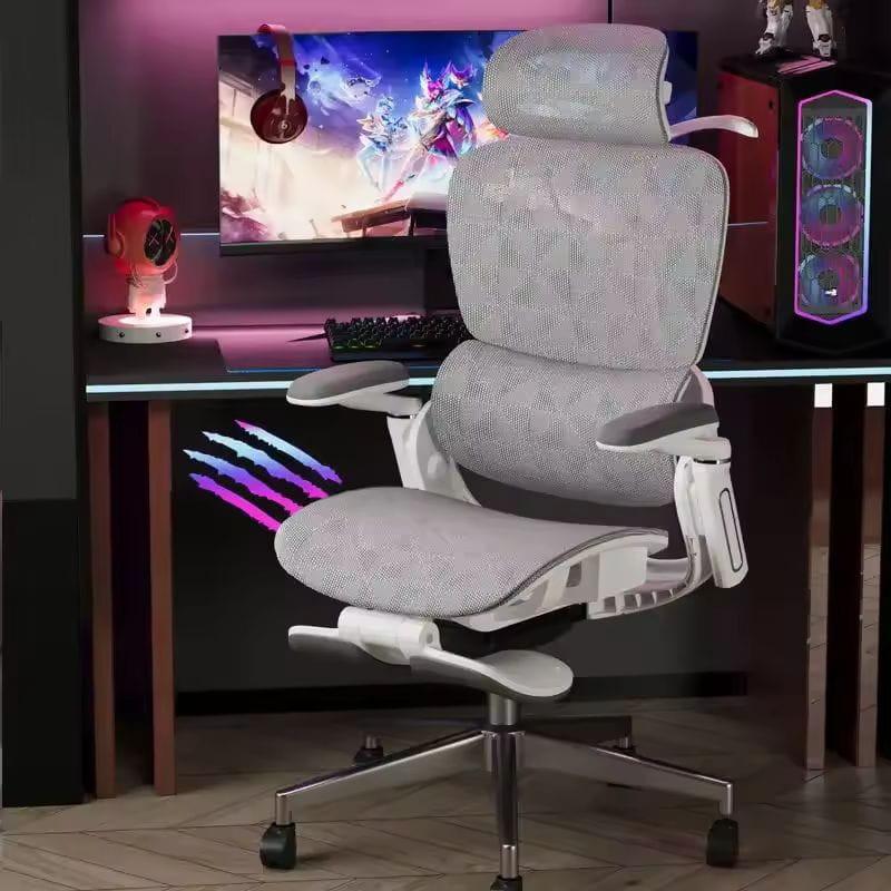 Powerbasic Silla de Oficina Ergonómica Elvas Gris, imagen real
