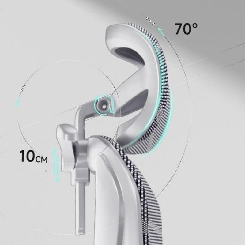 Powerbasic Silla de Oficina Ergonómica Beja Gris, características del reposacabezas