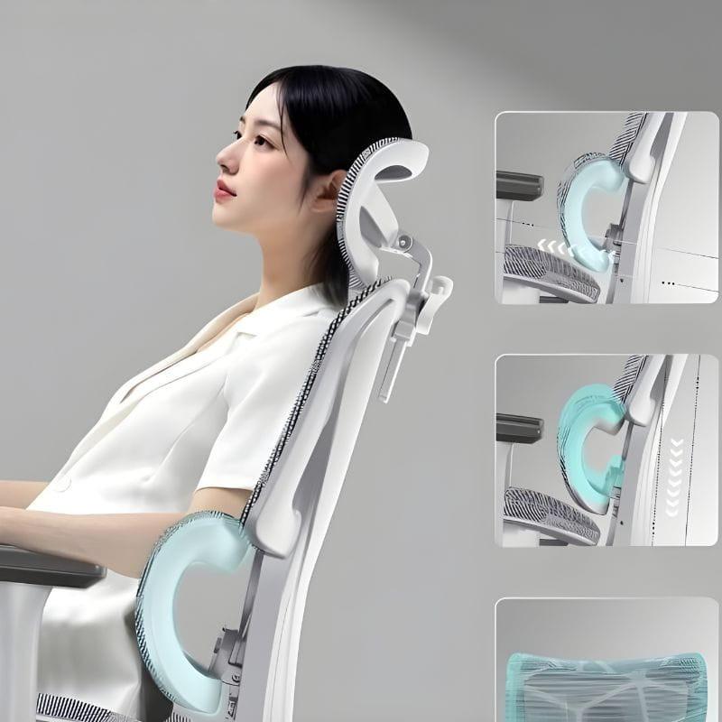 Powerbasic Silla de Oficina Ergonómica Beja Gris, características