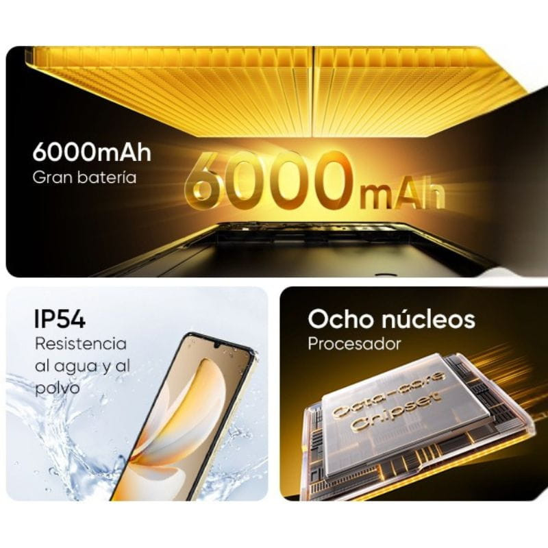 Realme Note 70T 4GB/128GB Dorado, procesador