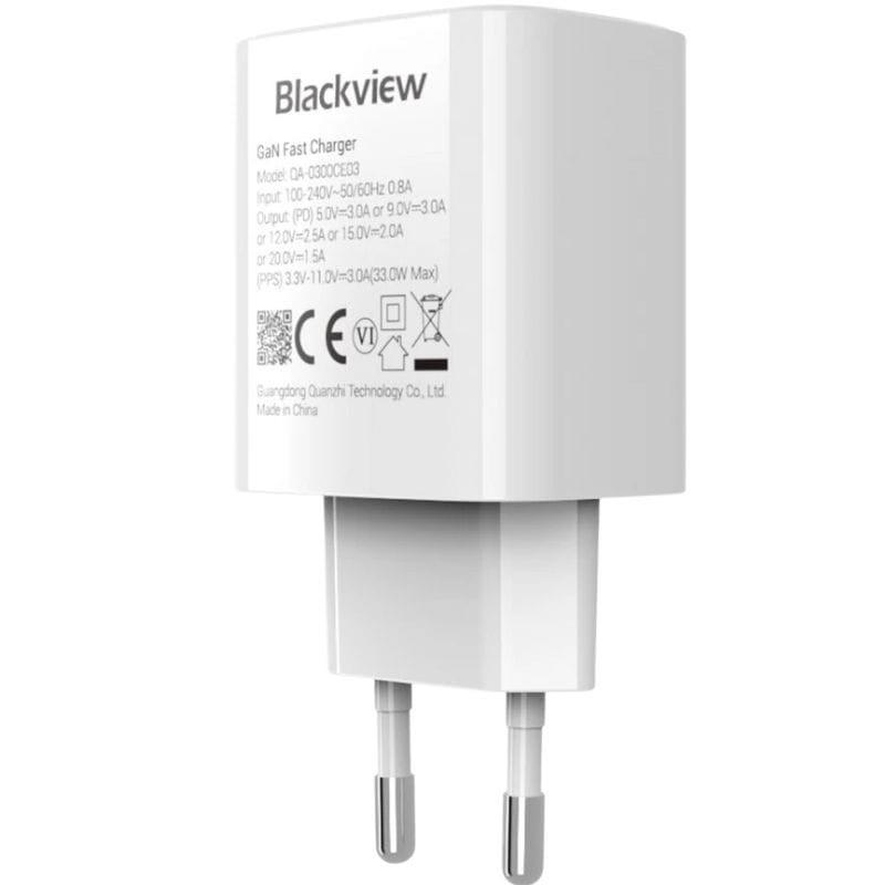 Blackview 33W USB-C carga rápida - Cargador de pared, imagen lateral