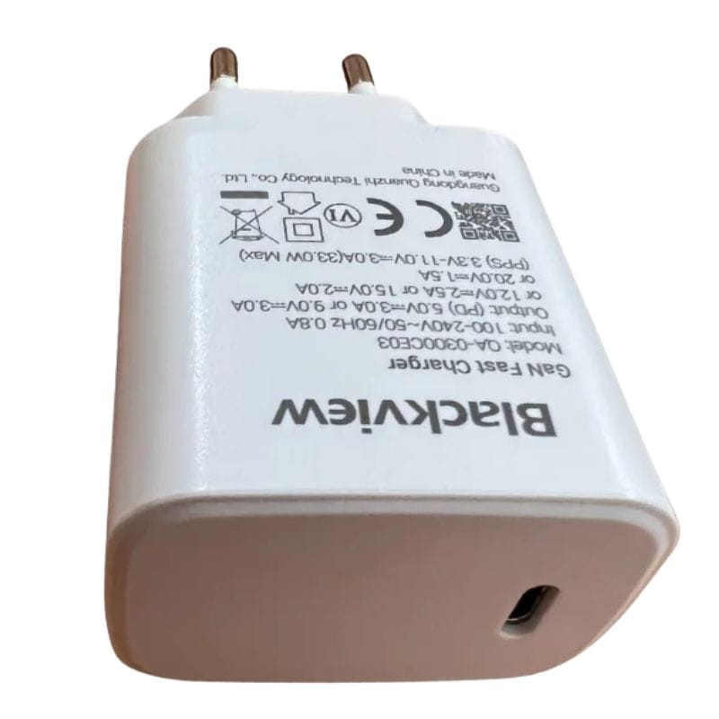 Blackview 33W USB-C carga rápida - Cargador de pared, ranura de carga