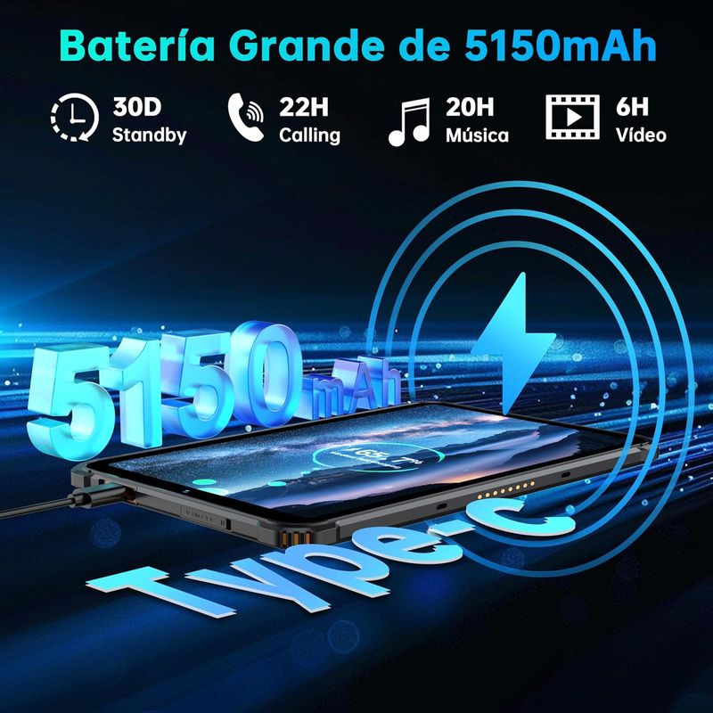Bateria de Oukitel RT3 Pro 4GB/128GB Verde