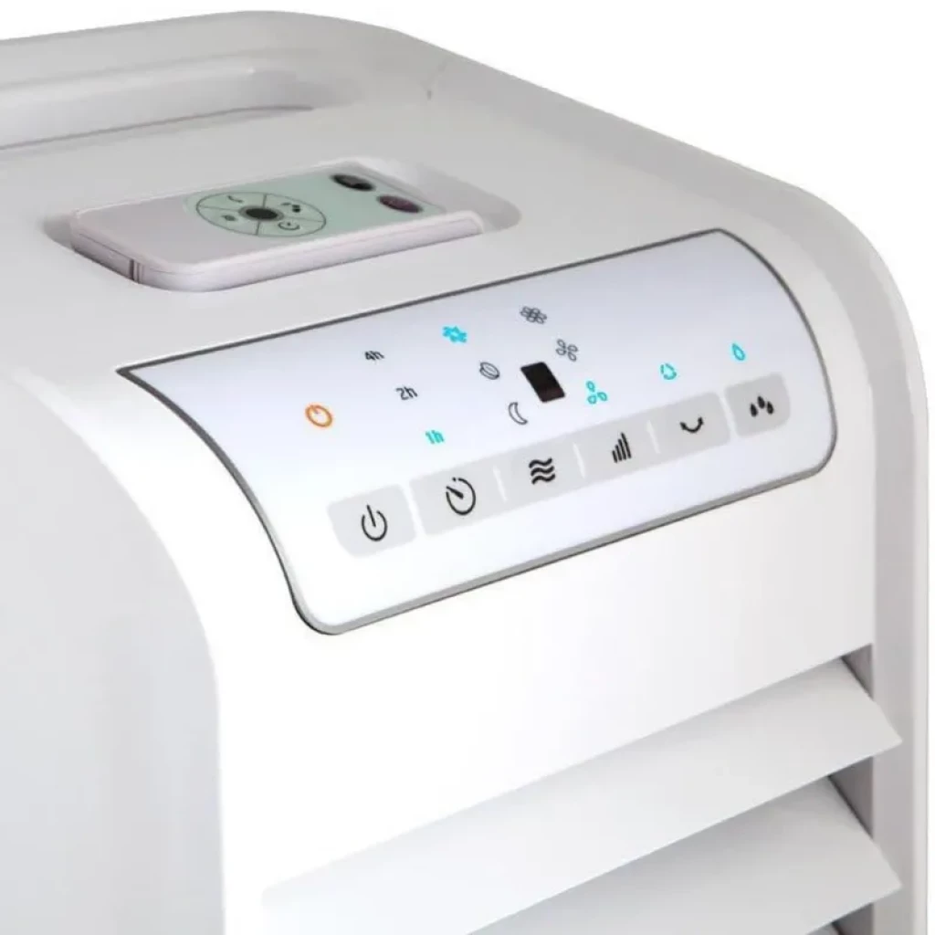 Climatiseur portatif sans tube Orbegozo AIR 46 reconditionné Classe A avec panneau tactile rétroéclairé, volets réglables et télécommande intégrée