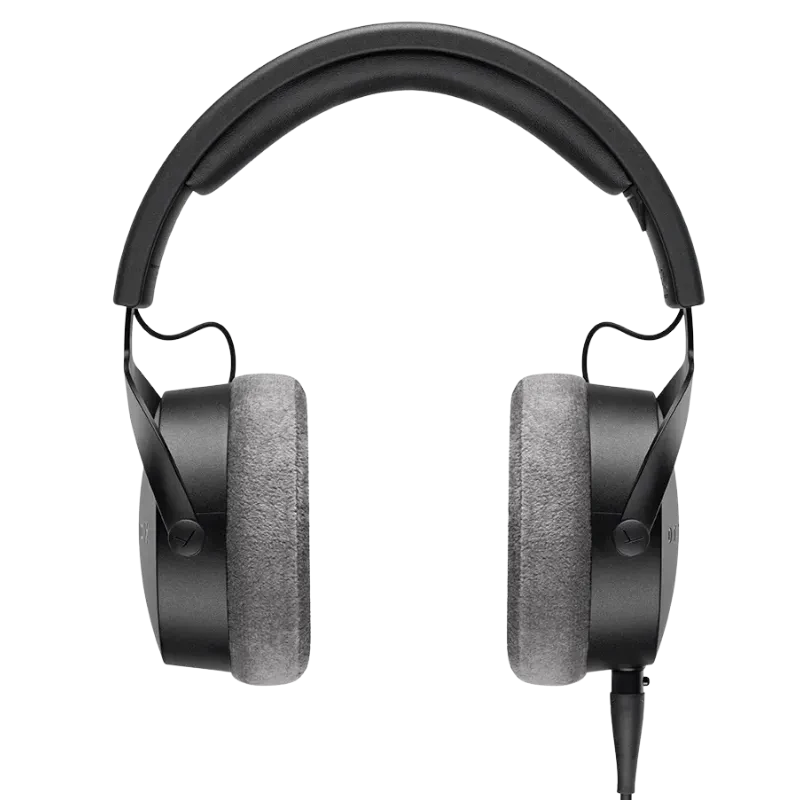 Beyerdynamic DT 700 Pro X Black Edition, auriculares de estudio cerrados en negro con almohadillas grises de terciopelo, diadema acolchada y cable desmontable