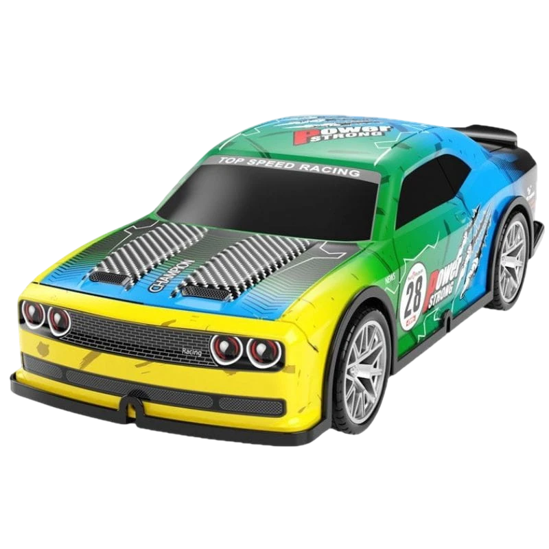  808P 1/22 4WD Drift Jaune Bleu - Voiture RC électrique