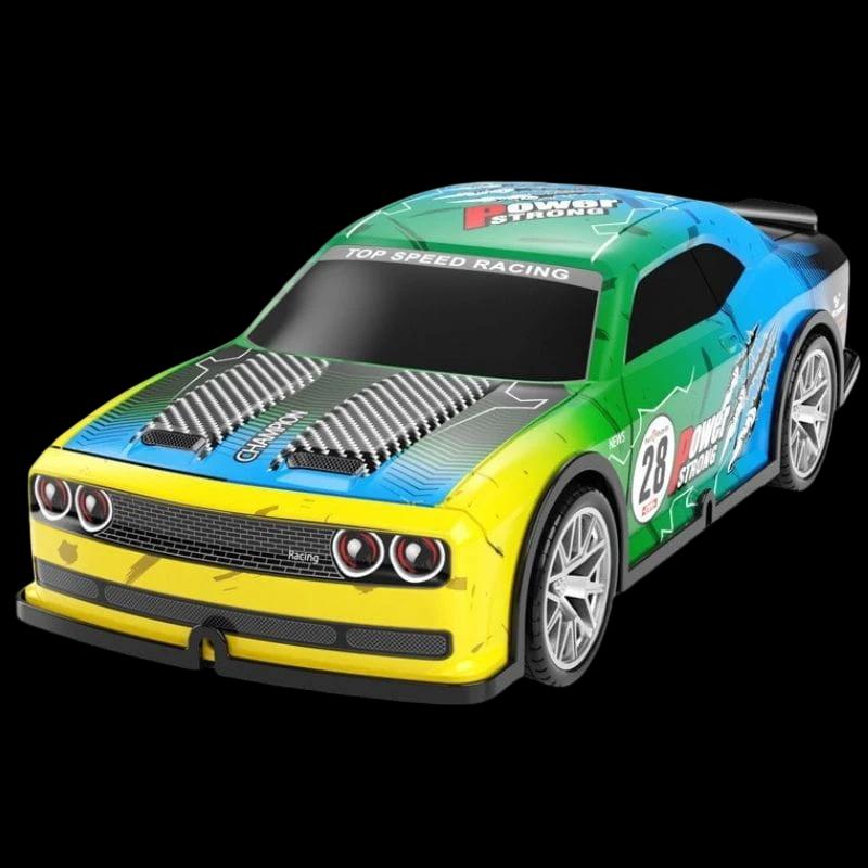  808P 1/22 4WD Drift Preto Azul - Carro RC Elétrico