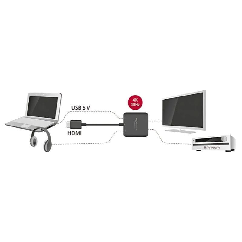 DeLOCK 62784 HDMI 4K - Convertisseur audio, compatibilité image