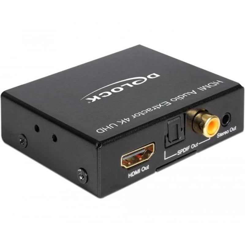 Extracteur audio HDMI 4K 30 Hz Delock, image des interfaces arrière