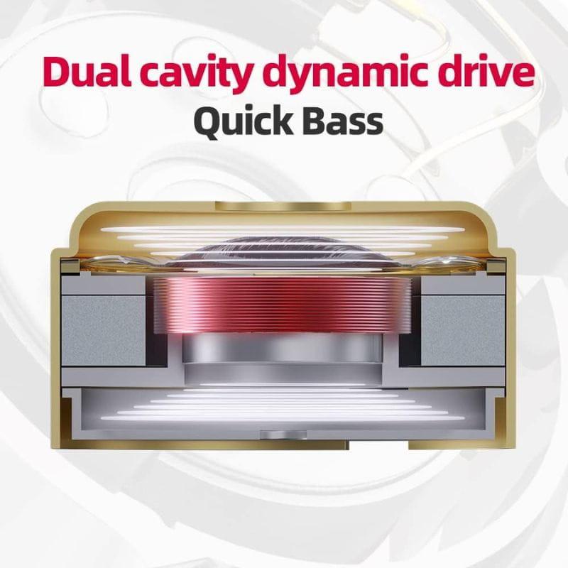 FiiO FD11 Plata - Auriculares Hi-Res con carcasa metálica plateada, cable trenzado y puntas de silicona; acentos rojo/azul para L/R y logotipo floral en copas.